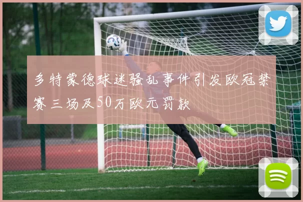 多特蒙德球迷骚乱事件引发欧冠禁赛三场及50万欧元罚款